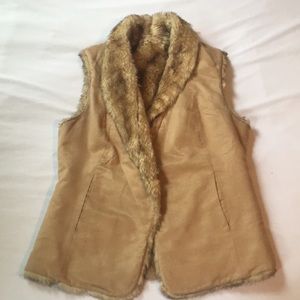 Reversible Faux Fur/Suede Vest